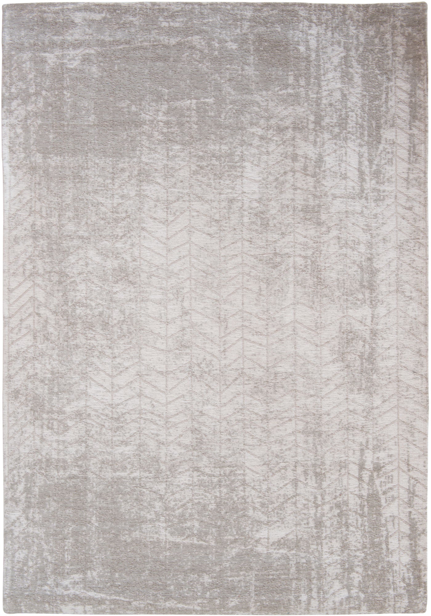 7 x 9 Gray & White Chevron Non Skid Rug