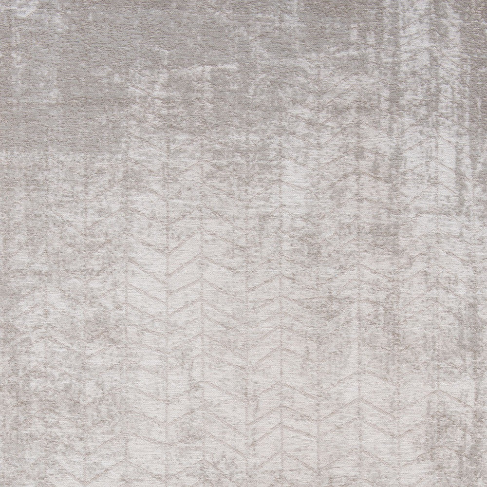 7 x 9 Gray & White Chevron Non Skid Rug