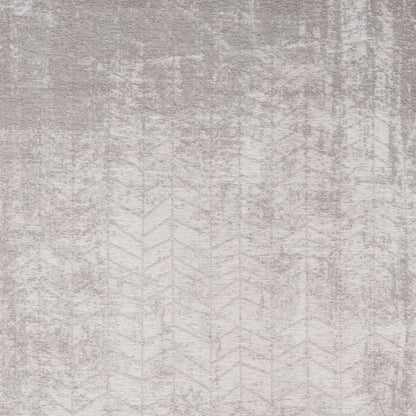7 x 9 Gray & White Chevron Non Skid Rug