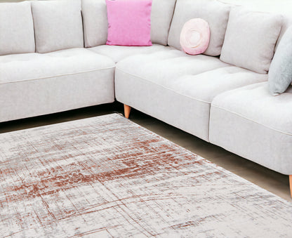 6 x 8 Gray & Yellow Non Skid Rug