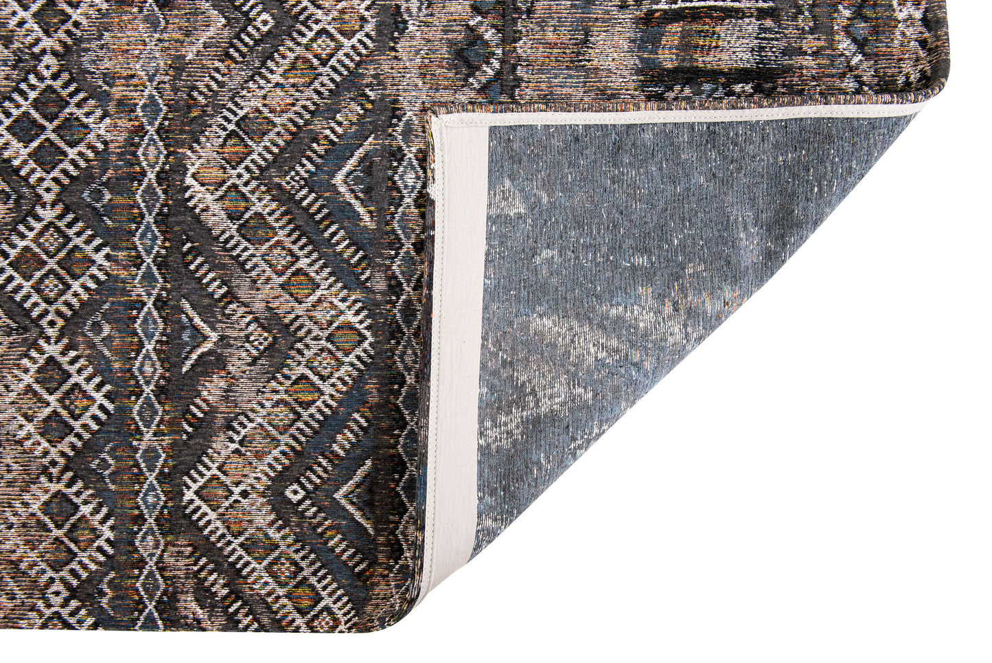 5 x 7 Gray & Beige Oriental Non Skid Rug