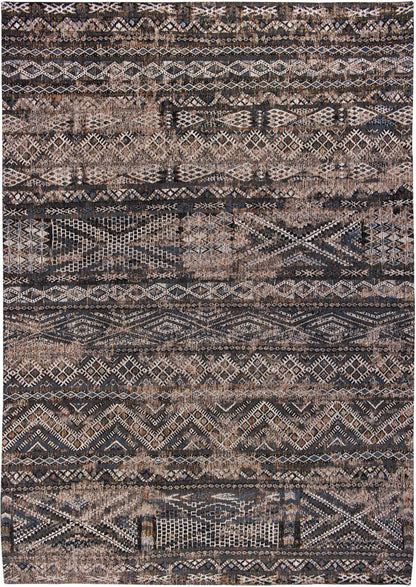 6 x 8 Gray & Beige Oriental Non Skid Rug