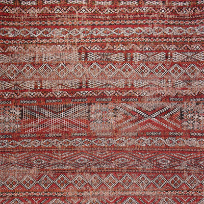 5 x 7 Red & Gray Oriental Non Skid Rug