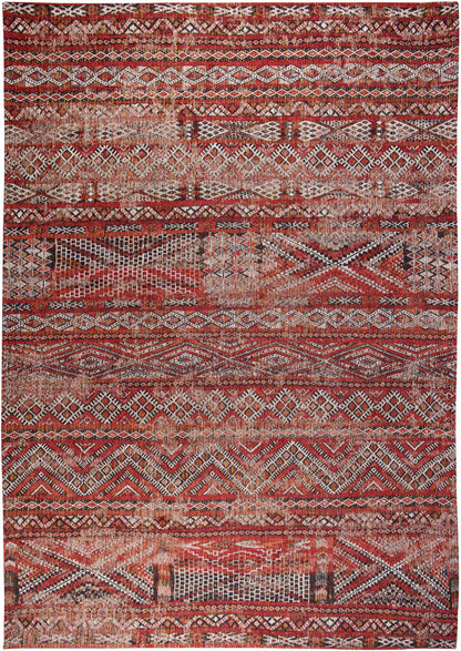 7 x 9 Red & Gray Oriental Non Skid Rug