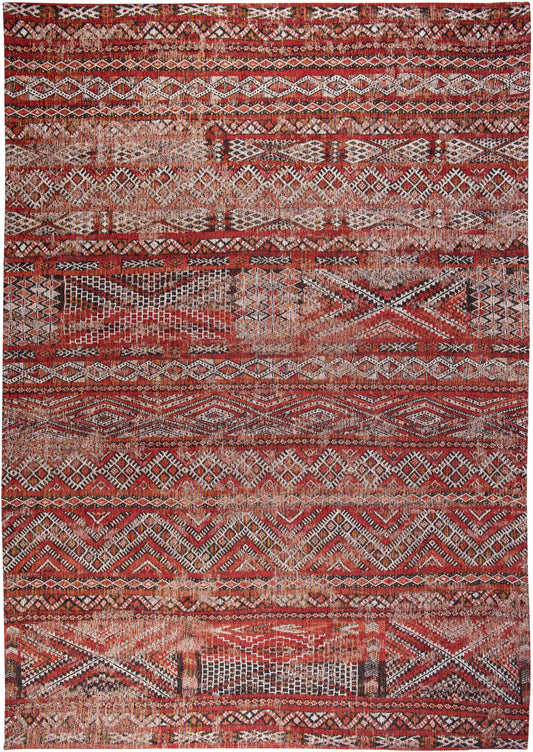 7 x 9 Red & Gray Oriental Non Skid Rug