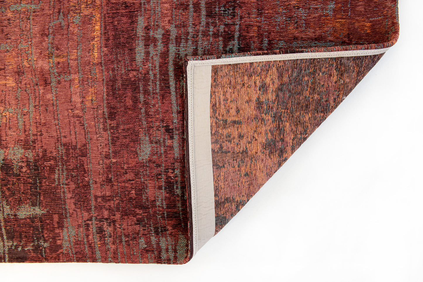 7 x 9 Red & Gray Non Skid Rug