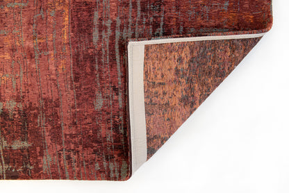 7 x 9 Red & Gray Non Skid Rug