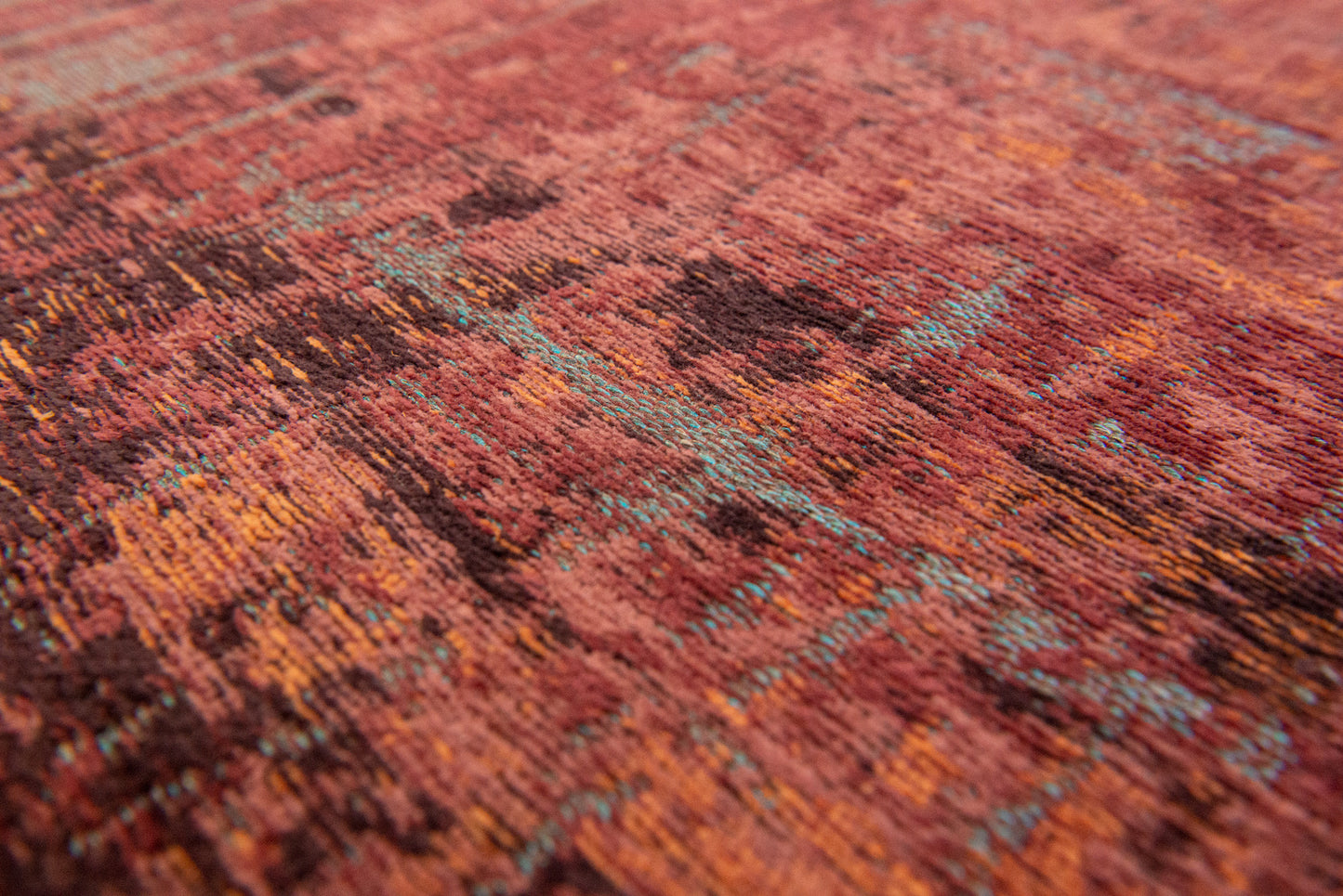 7 x 9 Red & Gray Non Skid Rug