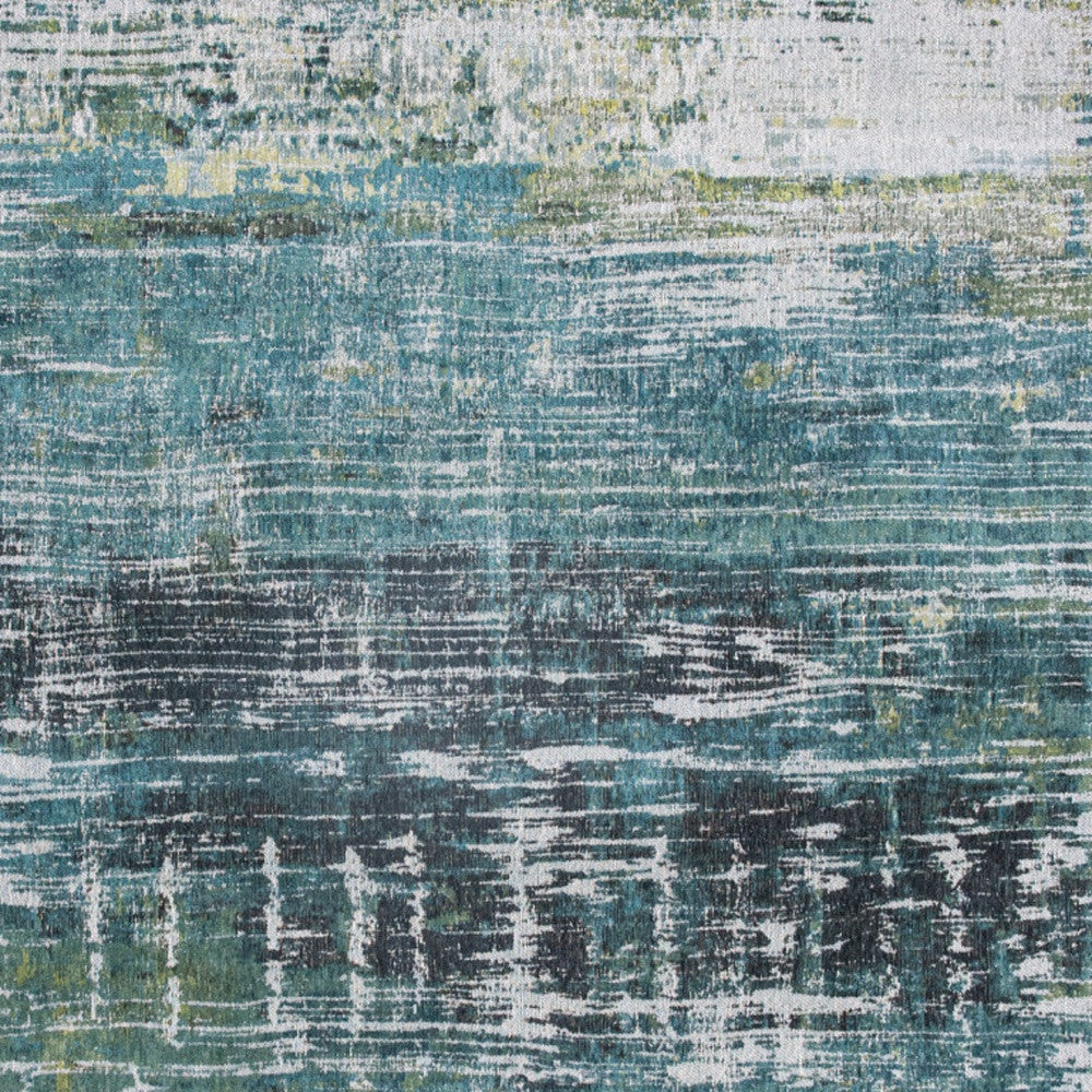 6 x 8 Blue & Green Non Skid Rug