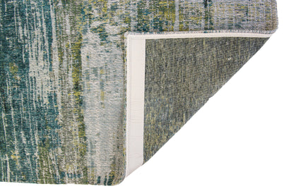 7 x 9 Blue & Green Non Skid Rug