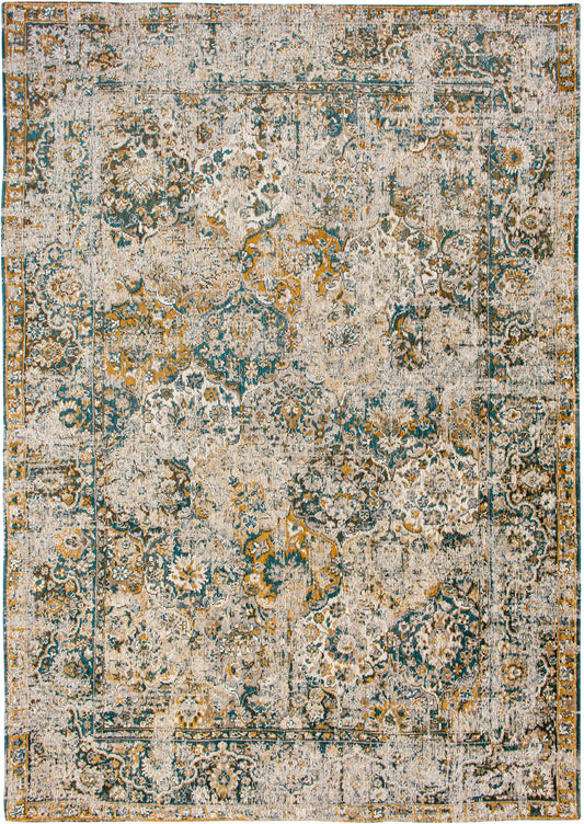 7 x 9 Blue & Green Non Skid Rug