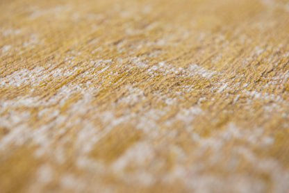 7 x 9 Orange & White Medallion Non Skid Rug