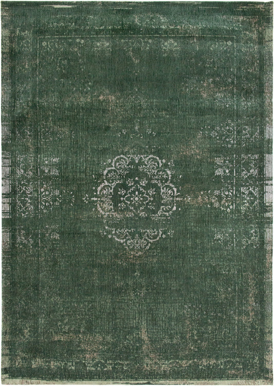7 x 9 Gray & Green Medallion Non Skid Rug