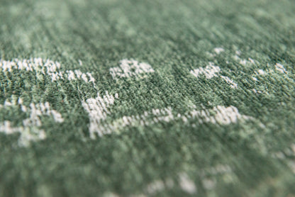 7 x 9 Gray & Green Medallion Non Skid Rug