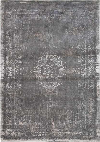 6 x 8 Gray Medallion Non Skid Rug