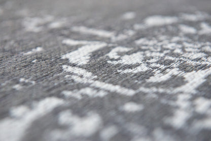 6 x 8 Gray Medallion Non Skid Rug