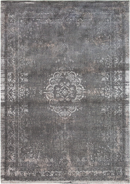 7 x 9 Gray Medallion Non Skid Rug