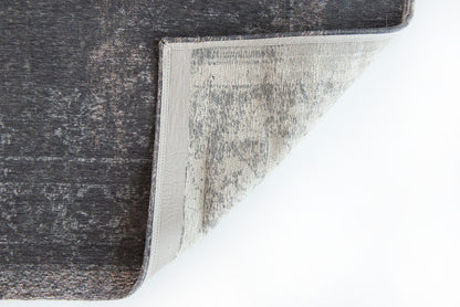7 x 9 Gray Medallion Non Skid Rug