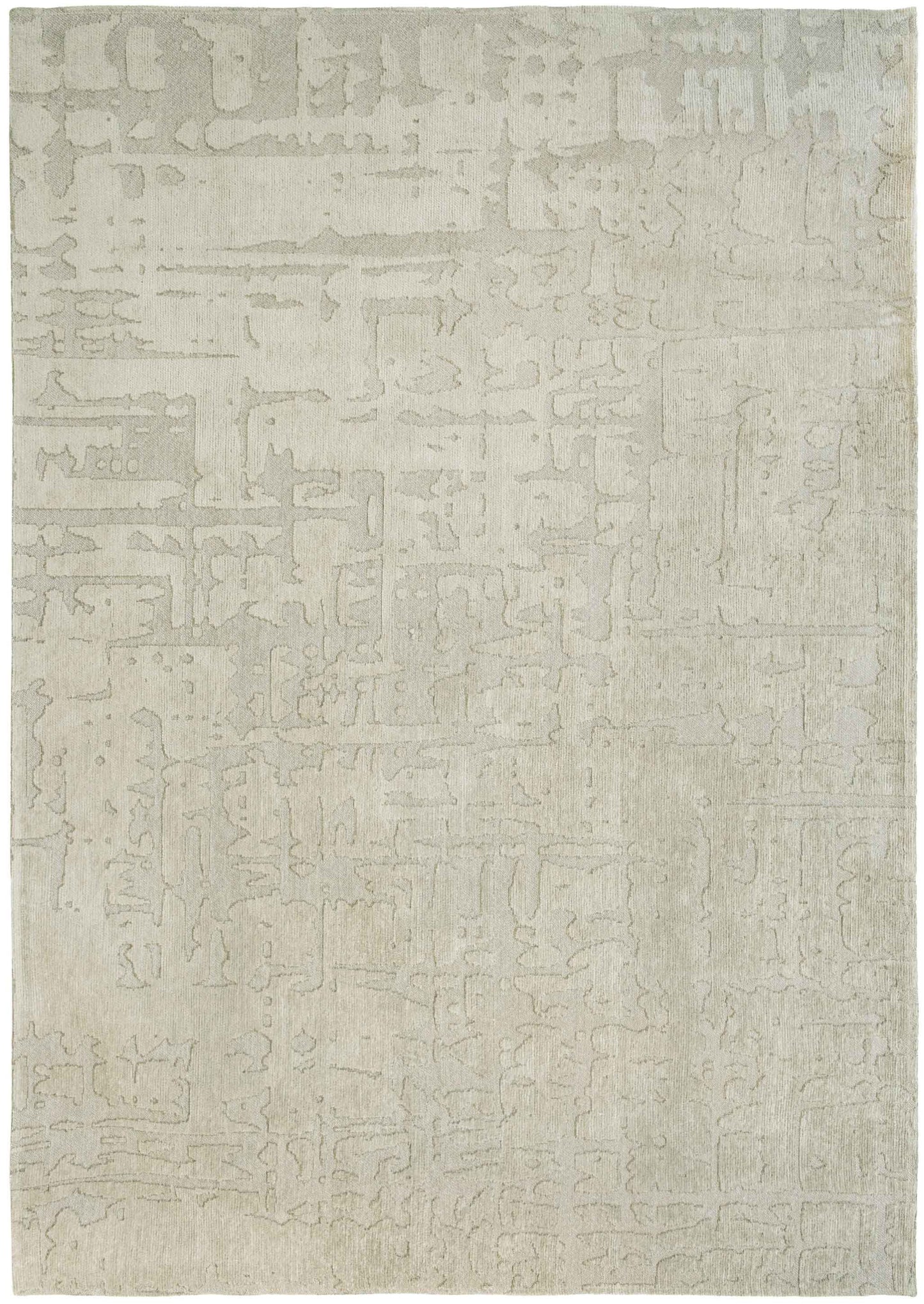 7 x 9 Gray & Beige Non Skid Rug
