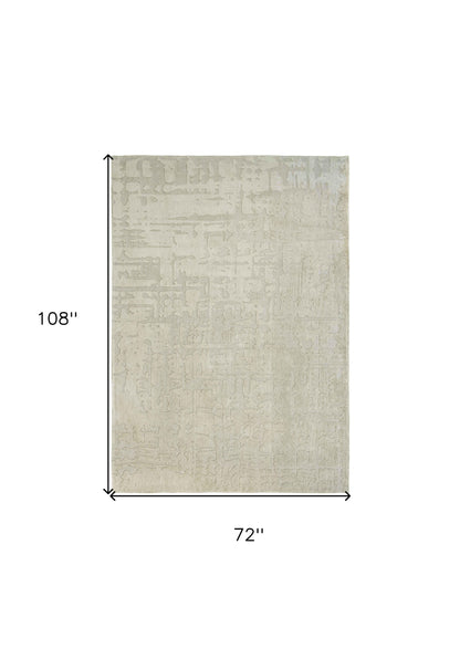 7 x 9 Gray & Beige Non Skid Rug