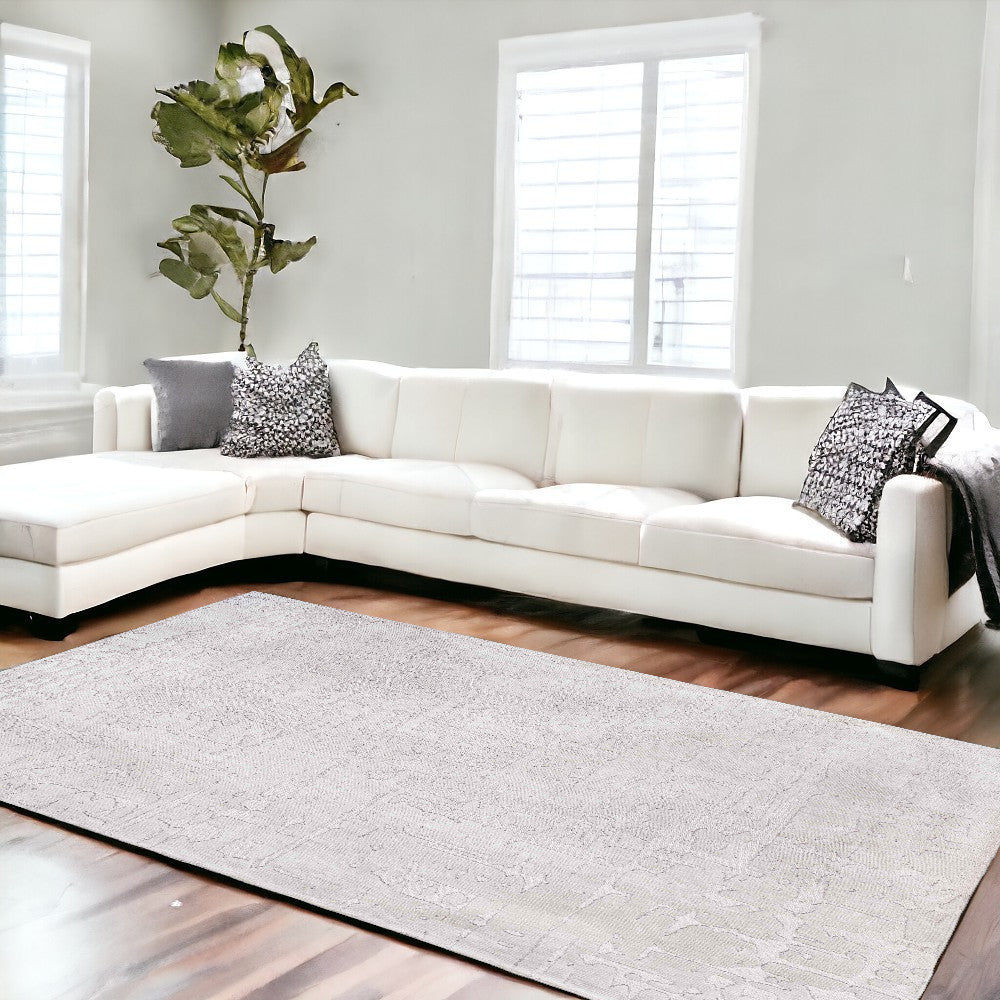 6 x 8 White Non Skid Rug