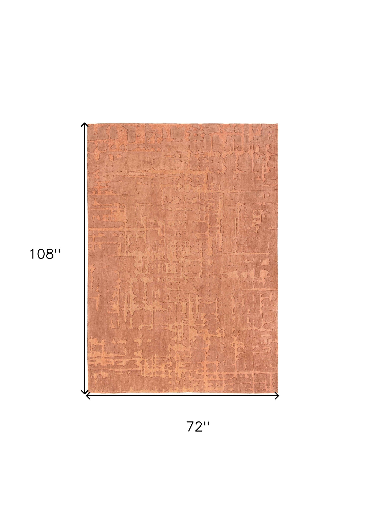 7 x 9 Orange Non Skid Rug