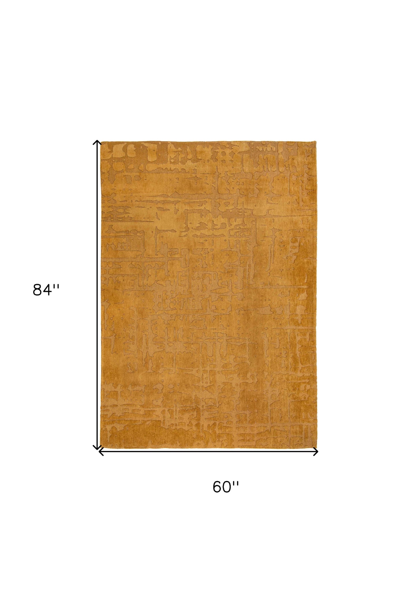 6 x 8 Yellow Non Skid Rug