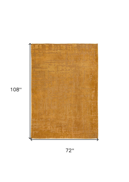7 x 9 Yellow Non Skid Rug