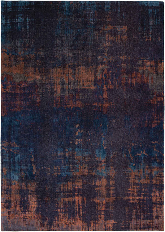 7 x 9 Blue & Brown Non Skid Rug