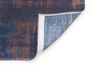 7 x 9 Blue & Brown Non Skid Rug