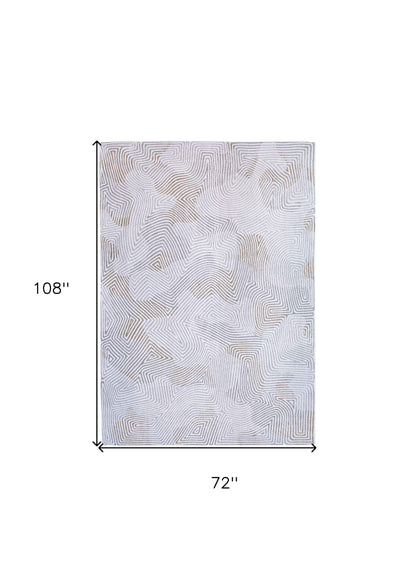 7 x 9 White Non Skid Rug