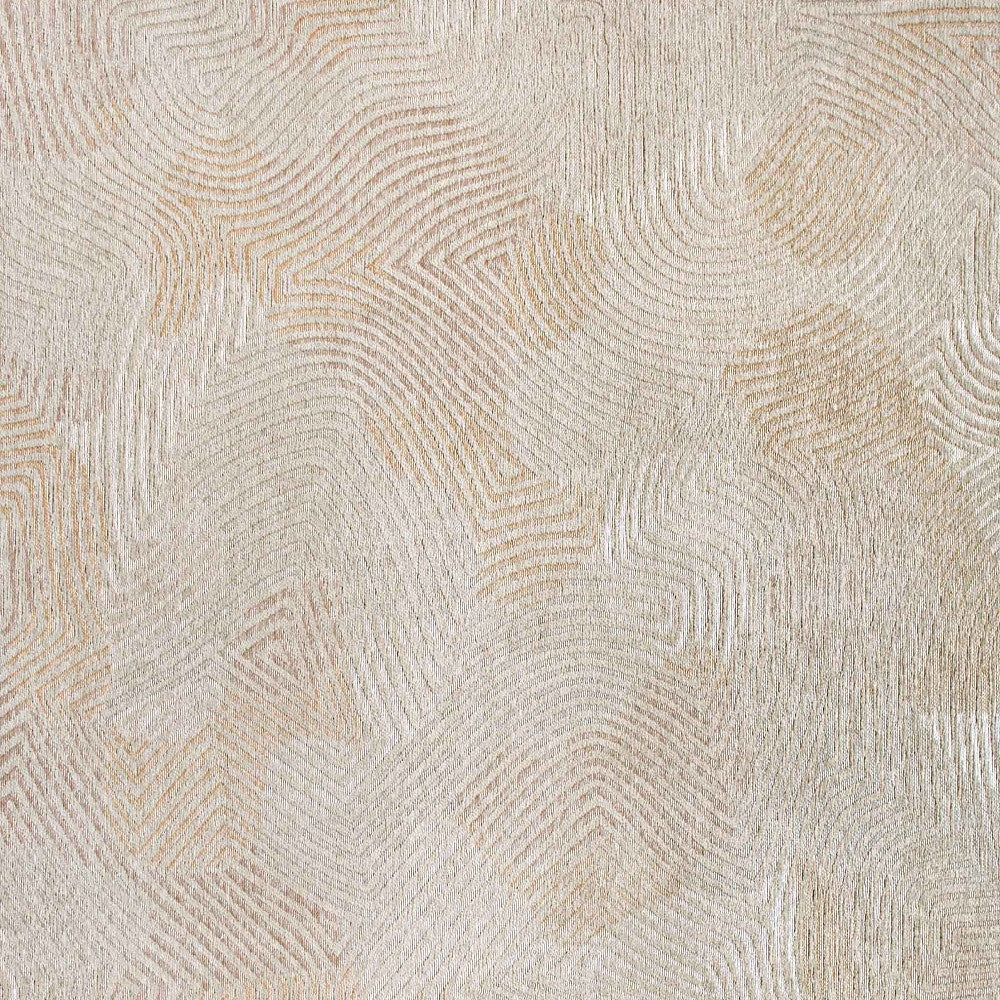 6 x 8 Beige & White Non Skid Rug