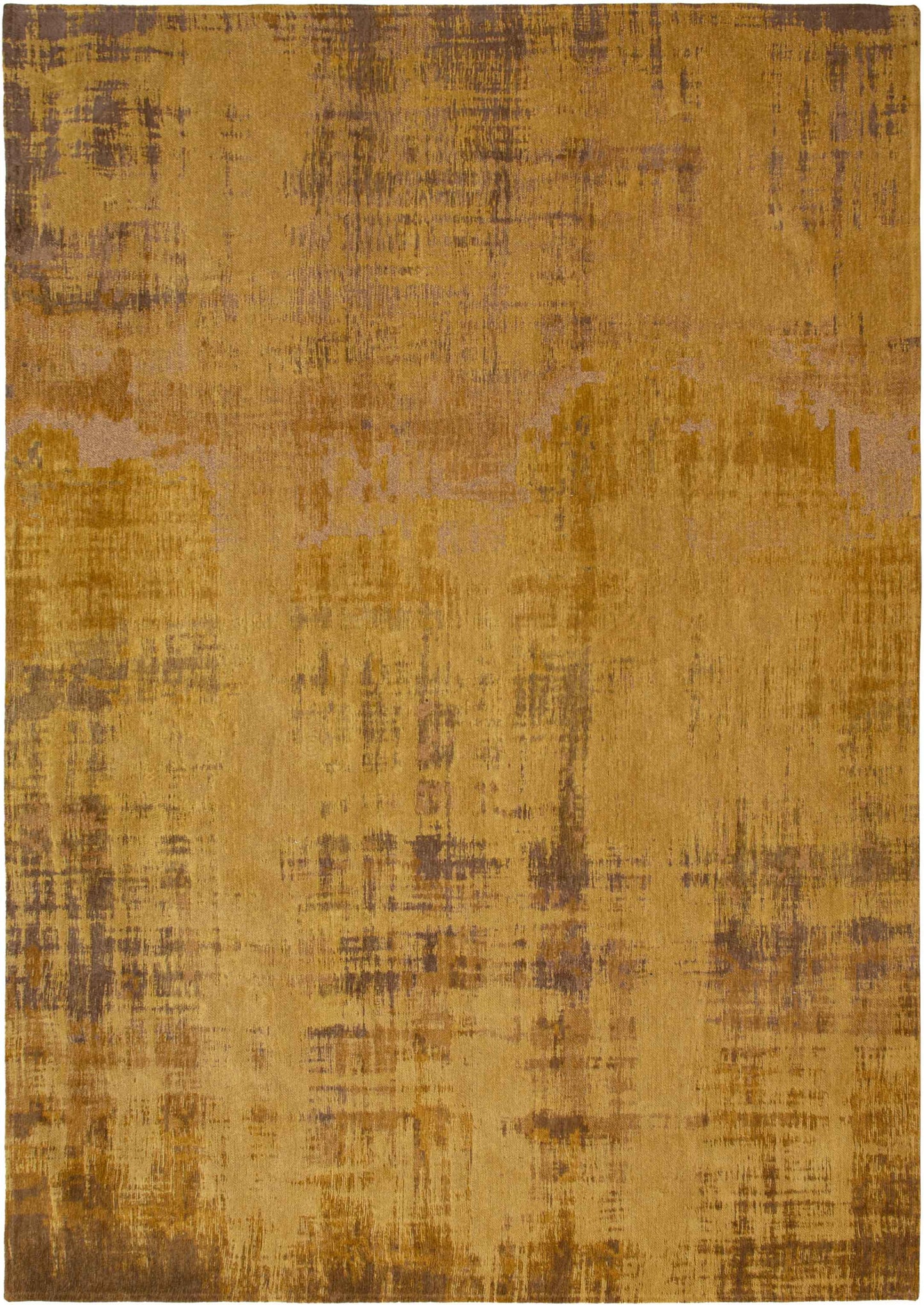 6 x 8 Yellow & Brown Non Skid Rug
