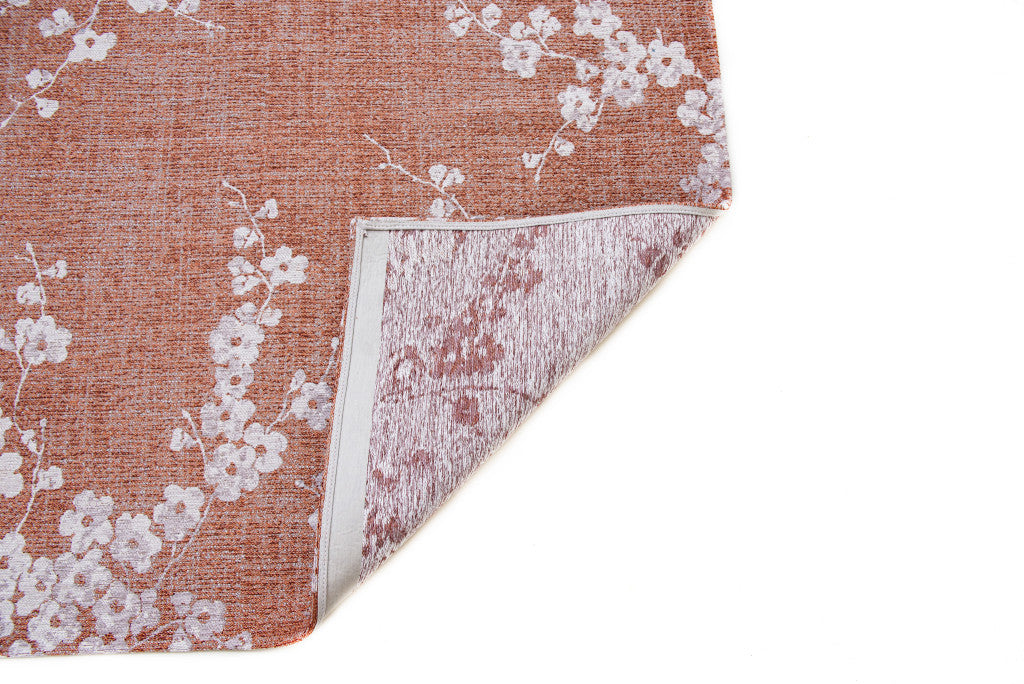 5 x 7 Red & White Oriental Non Skid Rug