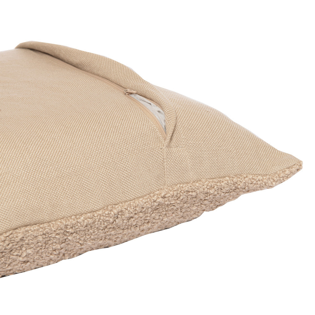 Taupe Pillow w/ Shag