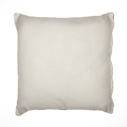 Navy Blue Check Pillow w/ Embroidery