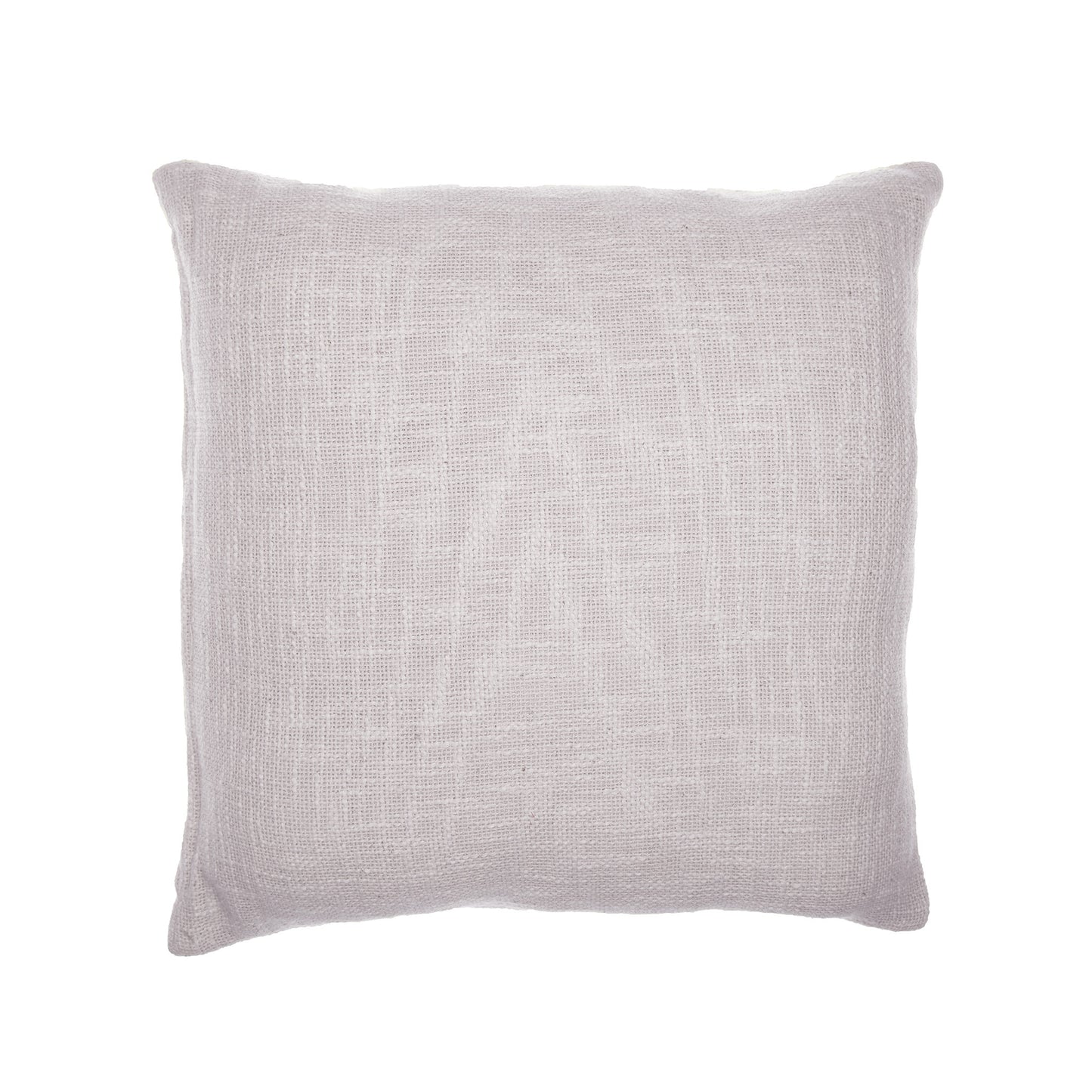 Ivory Geometric Cotton Blend Pillow w/ Embroidery