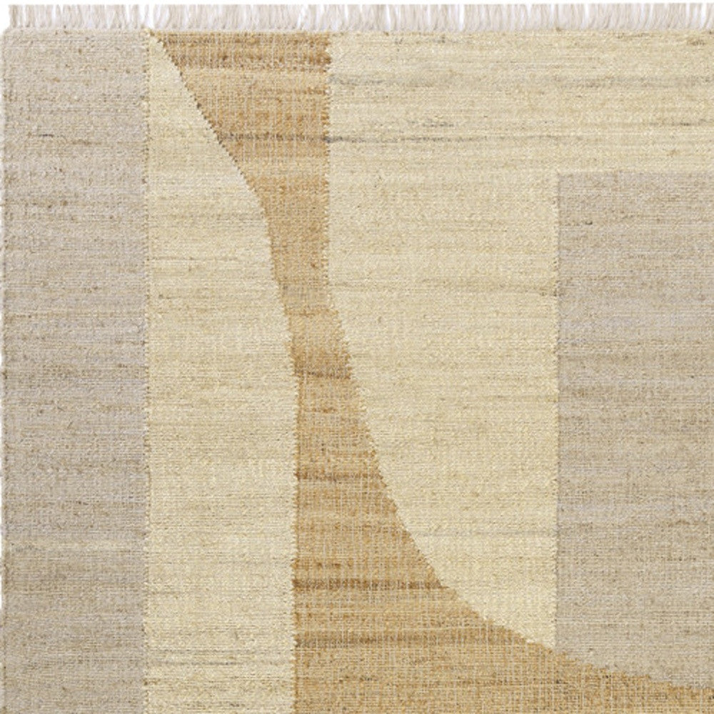 8 x 10 Natural & Ivory Hand Woven Rug