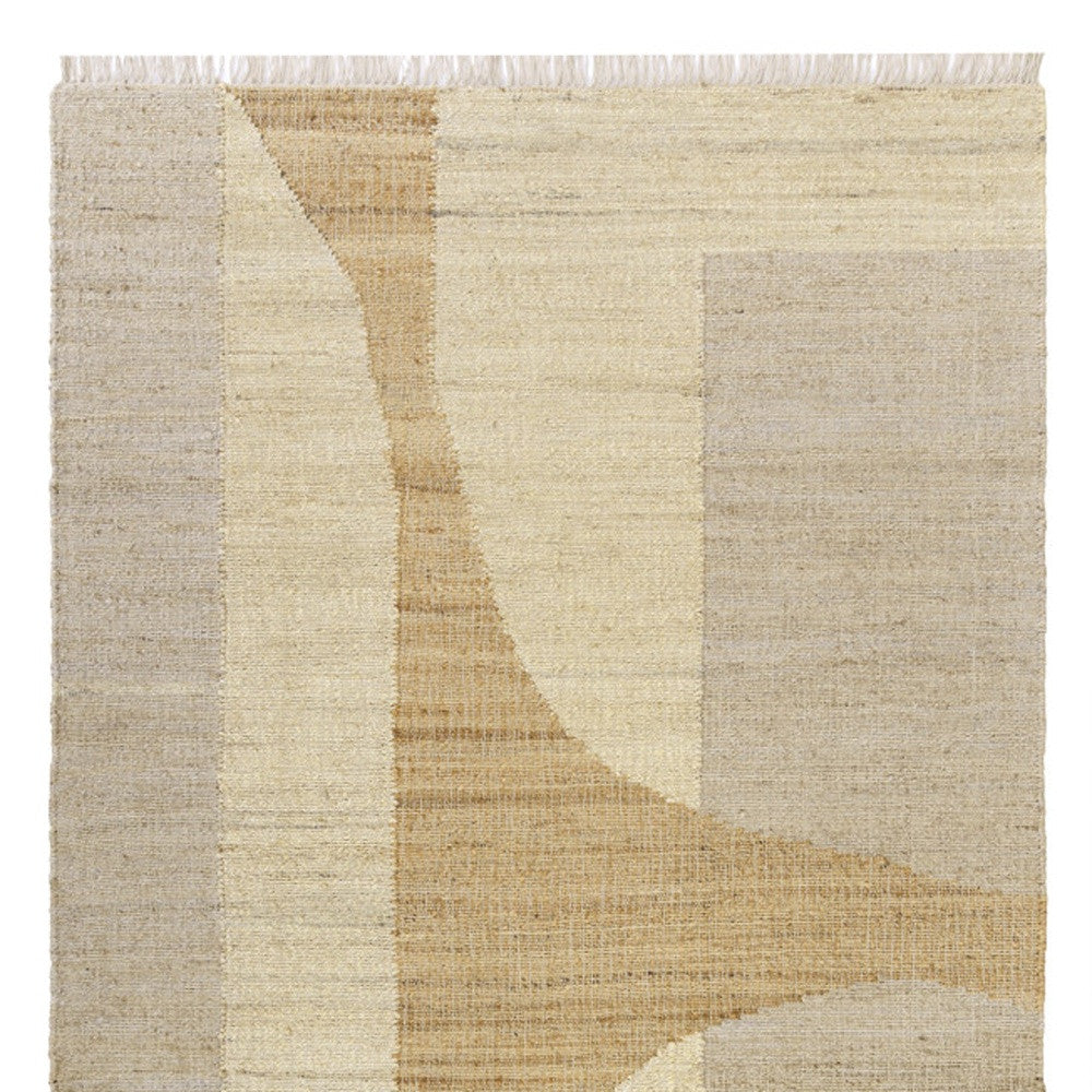 8 x 10 Natural & Ivory Hand Woven Rug
