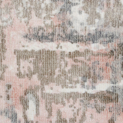 8 x 10 Gray & Pink Hand Loomed Rug