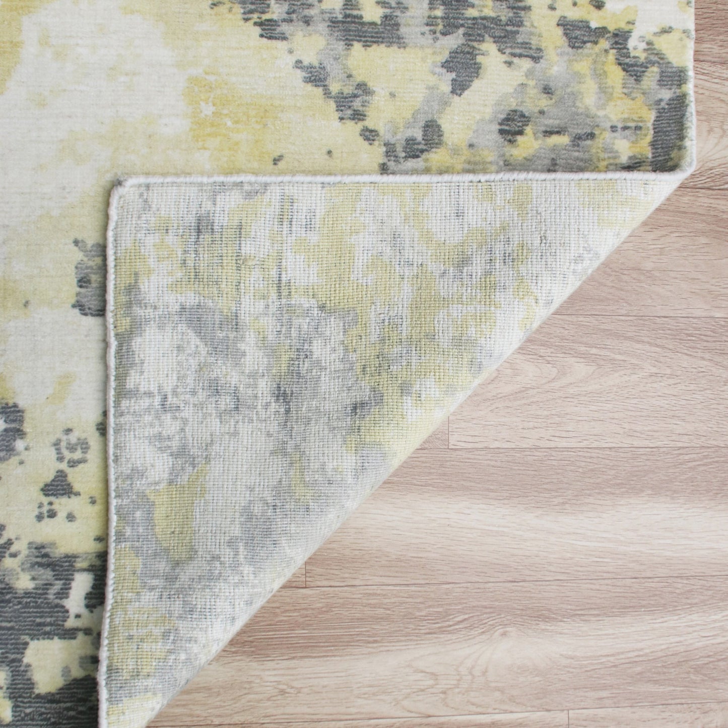 9 x 12 Gray & Yellow Hand Loomed Rug