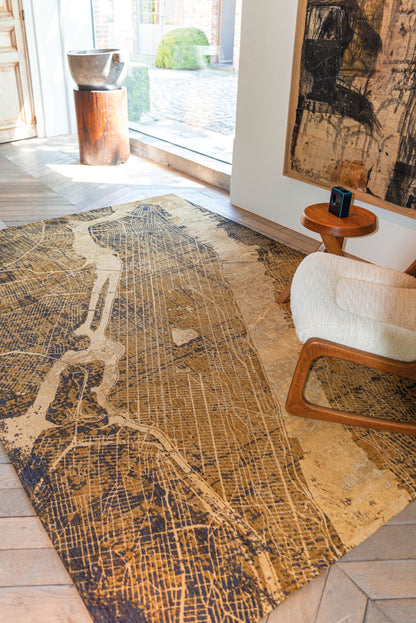5 x 7 Yellow Non Skid Rug