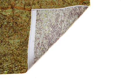 6 x 8 Green & Brown Non Skid Rug