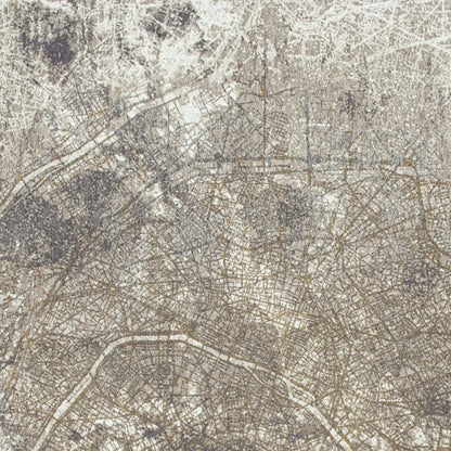 5 x 7 Gray & White Non Skid Rug