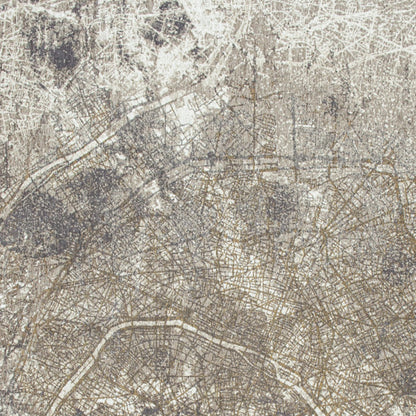 5 x 7 Gray & White Non Skid Rug