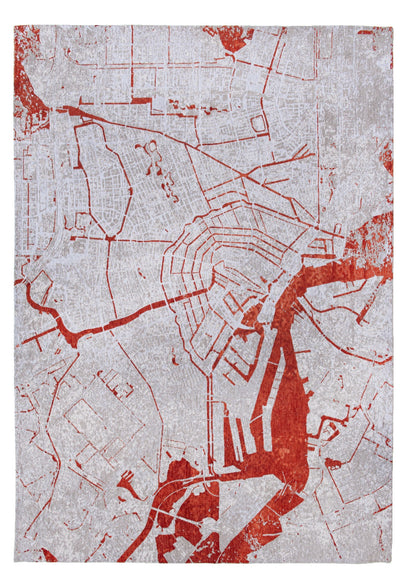 6 x 8 Red & White Non Skid Rug