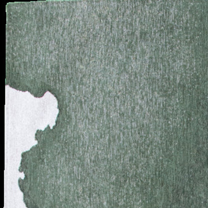 6 x 8 Gray & Green Non Skid Rug