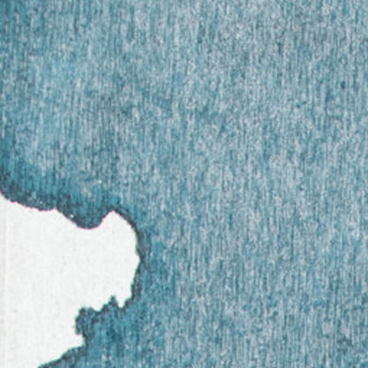 6 x 8 Blue & Gray Non Skid Rug