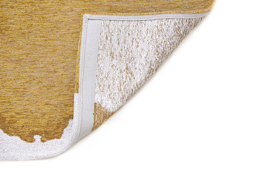 6 x 8 Gray & Yellow Non Skid Rug