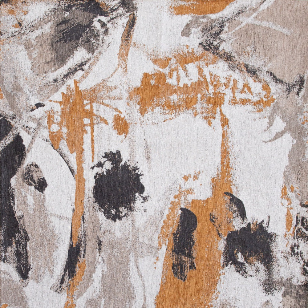5 x 7 Gray & White Non Skid Rug